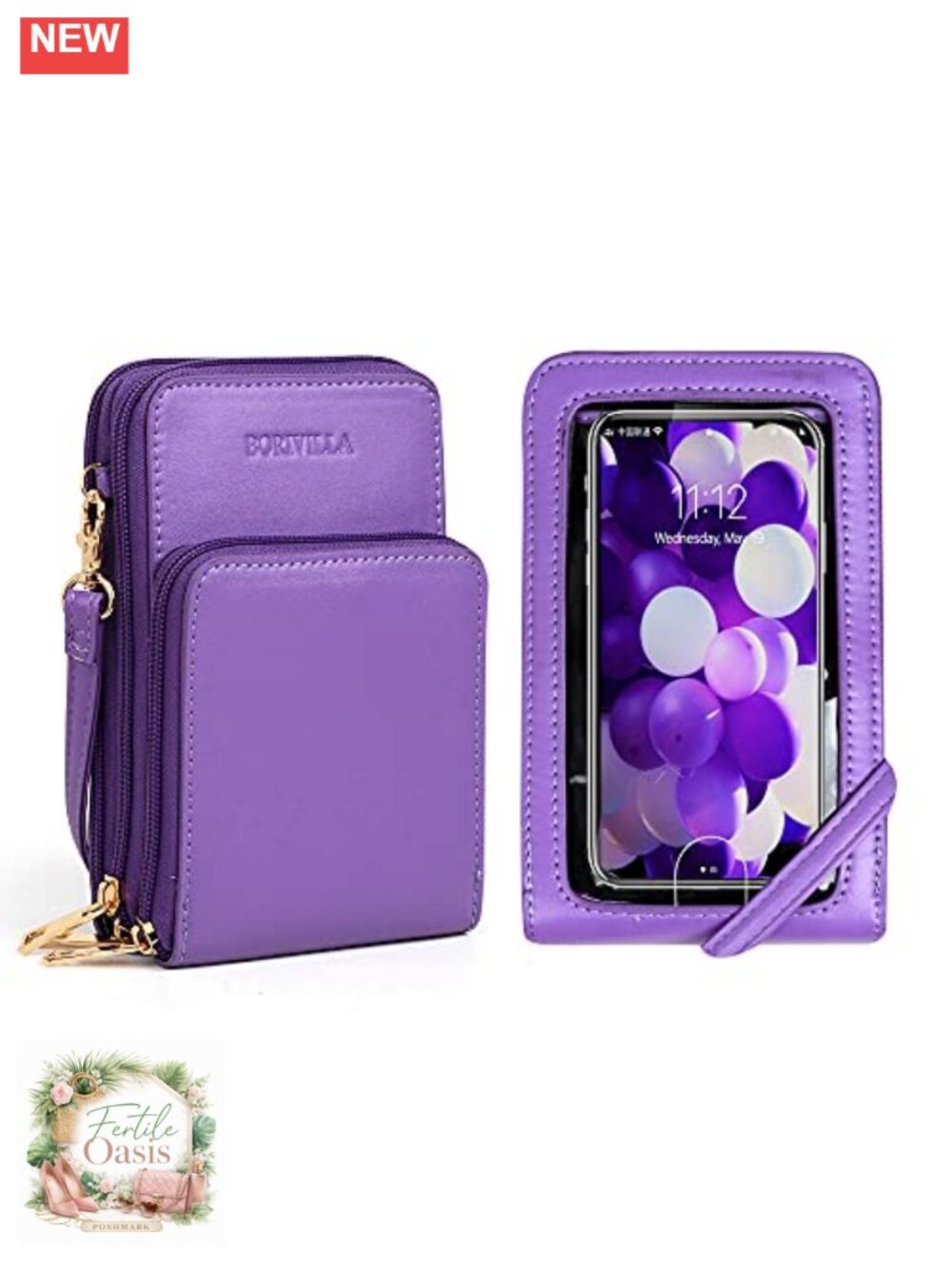 Crossbody Cellphone Purse Women Touch Screen Bag RFID Blocking Wallet Handbag